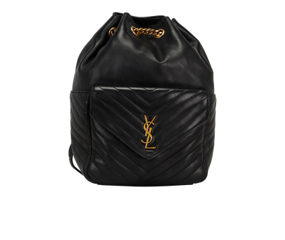 Joe Backpack, &pound;795, Handbags, Black, Leather, Front view